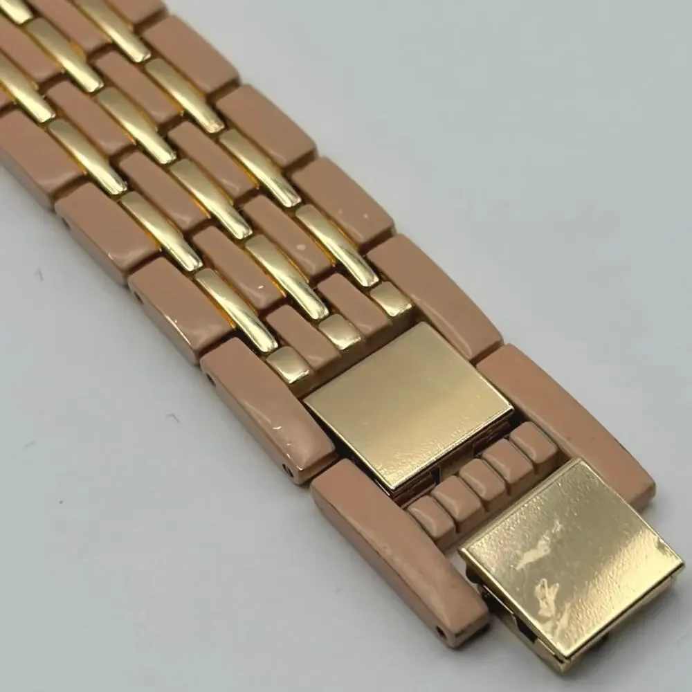 Gold & Pink Crystal Watch